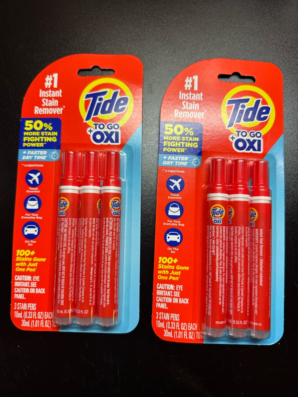 Tide To Go OXI Instant Stain Remover Pens - Red (3 Pack)